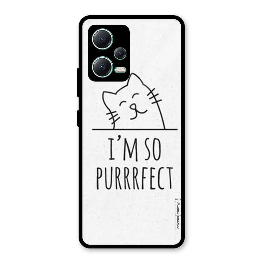 So Purrfect Glass Back Case for Redmi Note 12 5G