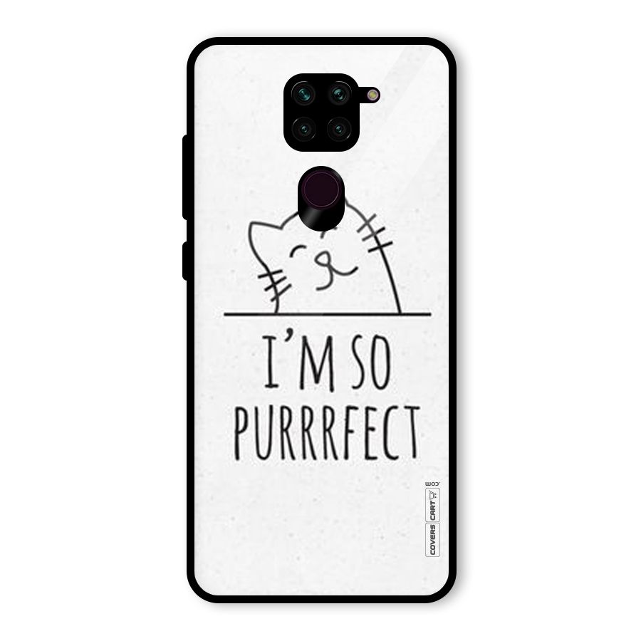 So Purrfect Glass Back Case for Redmi Note 9