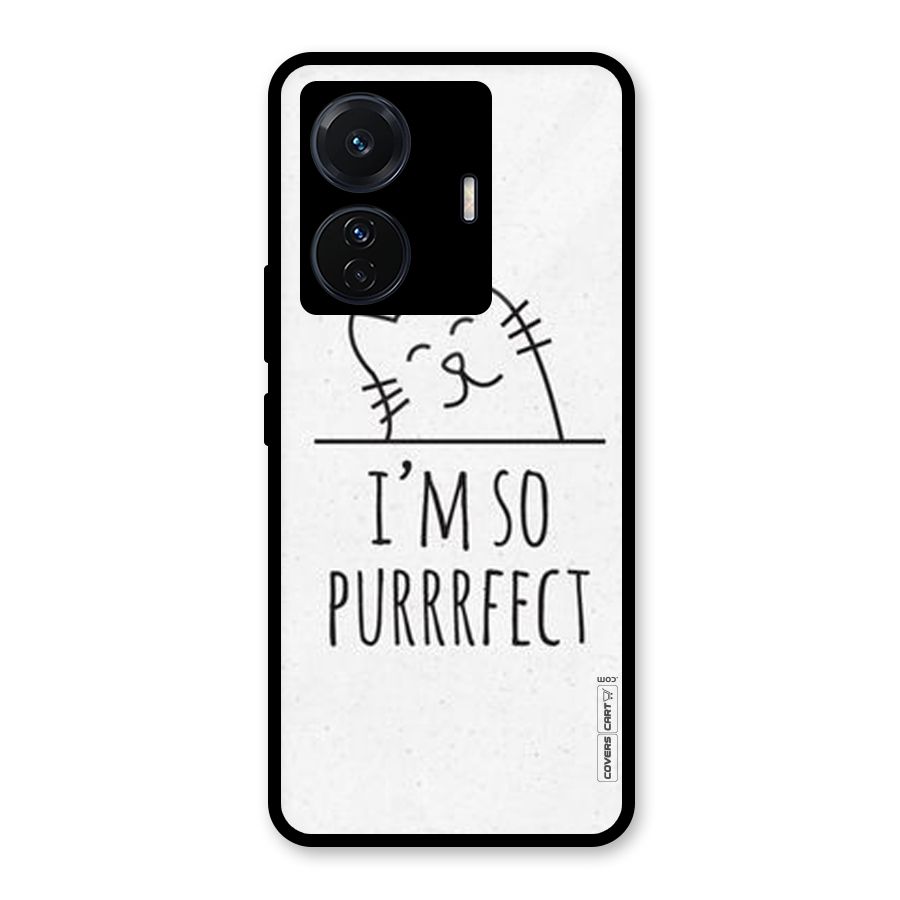 So Purrfect Glass Back Case for Vivo T1 Pro