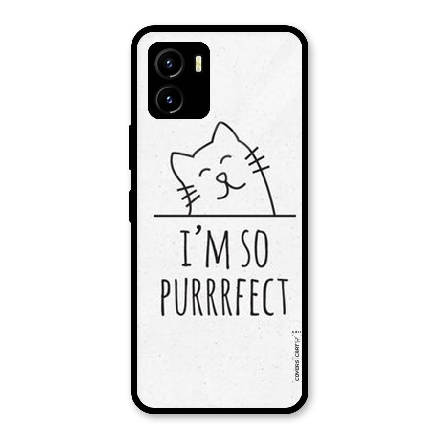 So Purrfect Glass Back Case for Vivo Y15s