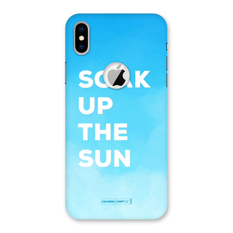Soak Up The Sun Back Case for iPhone XS Logo Cut