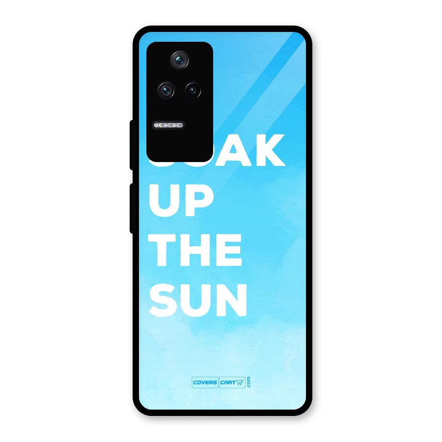 Soak Up The Sun Glass Back Case for Poco F4 5G
