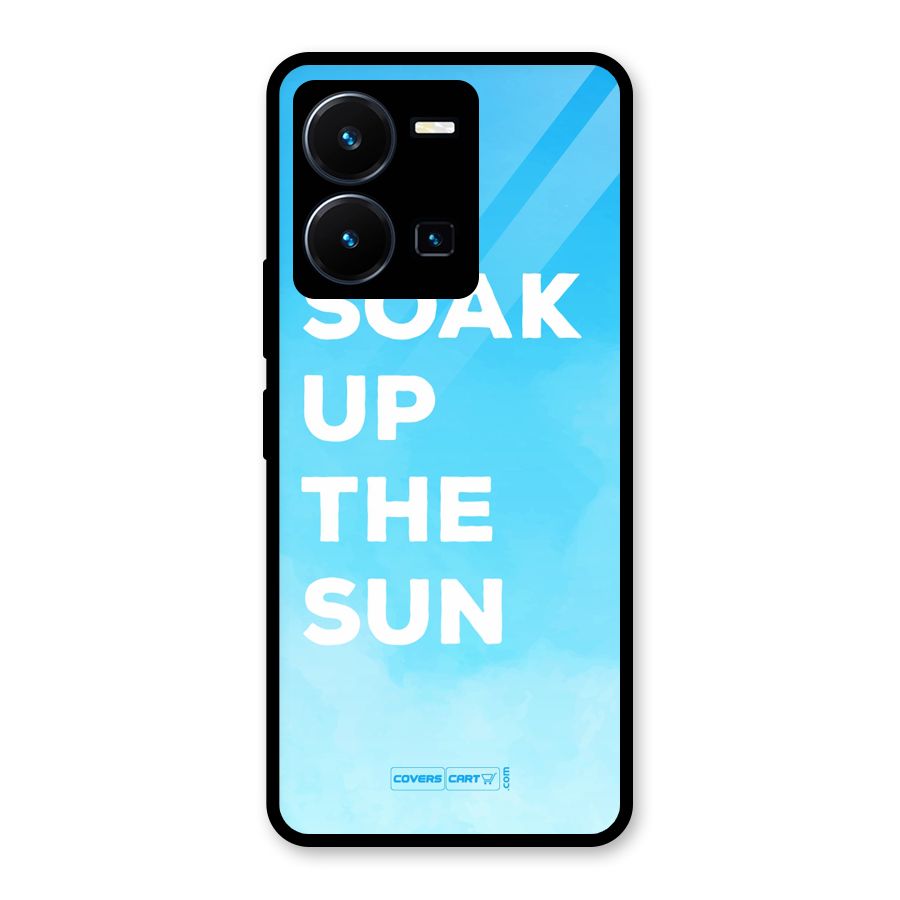 Soak Up The Sun Glass Back Case for Vivo Y35