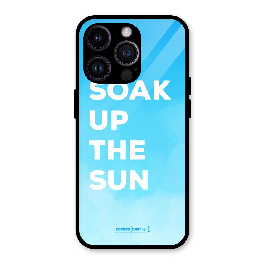 Soak Up The Sun Glass Back Case for iPhone 14 Pro