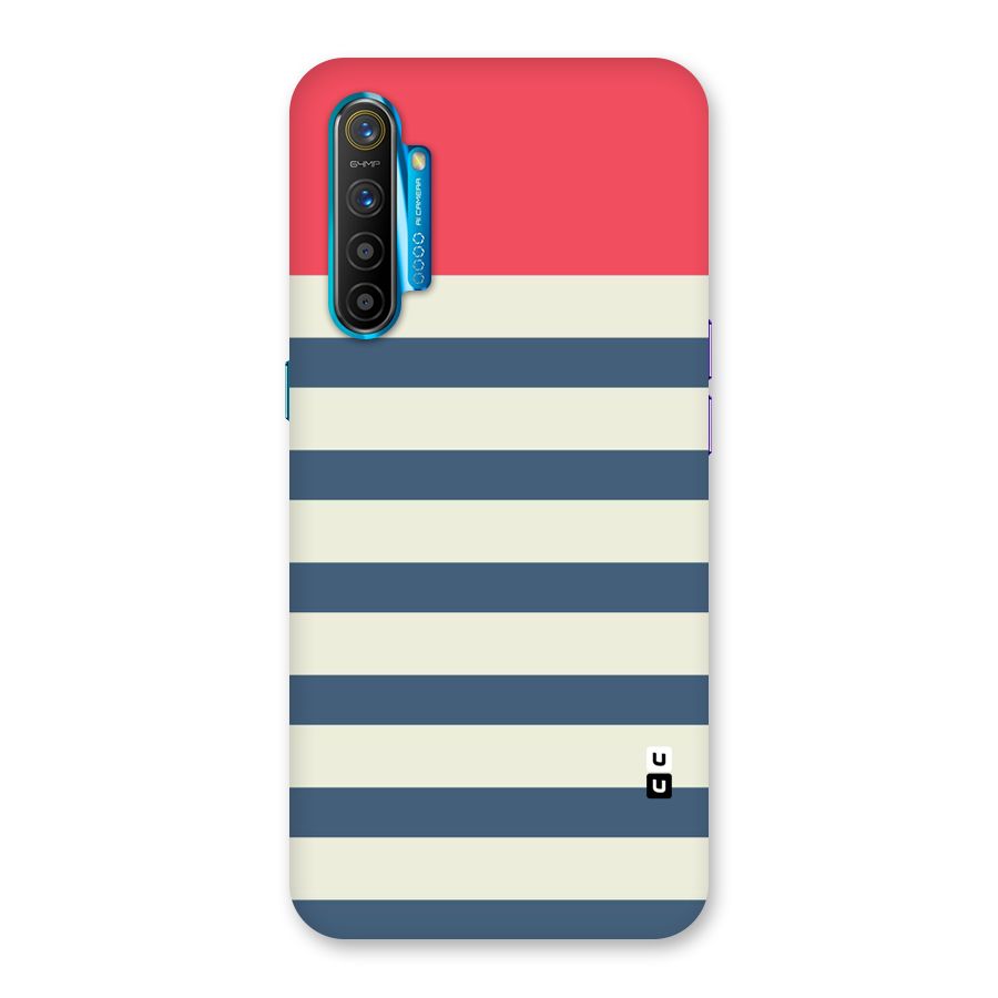 Solid Orange And Stripes Back Case for Realme XT