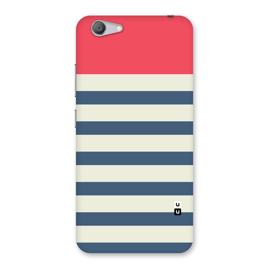 Solid Orange And Stripes Back Case for Vivo Y53