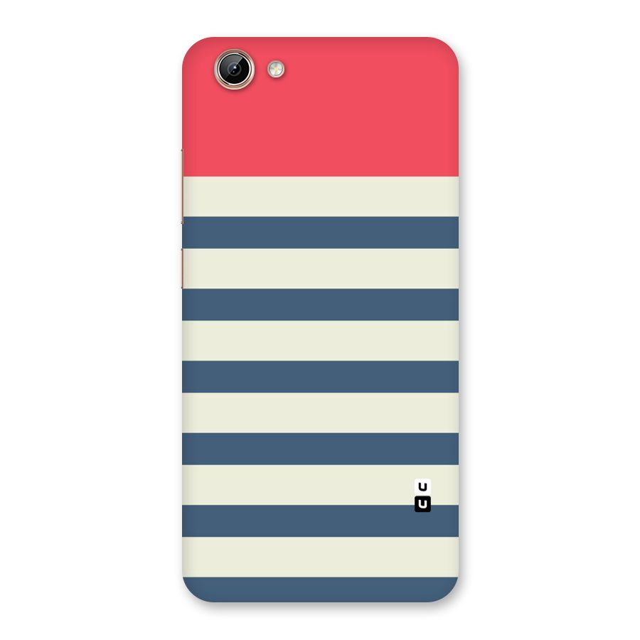 Solid Orange And Stripes Back Case for Vivo Y71i