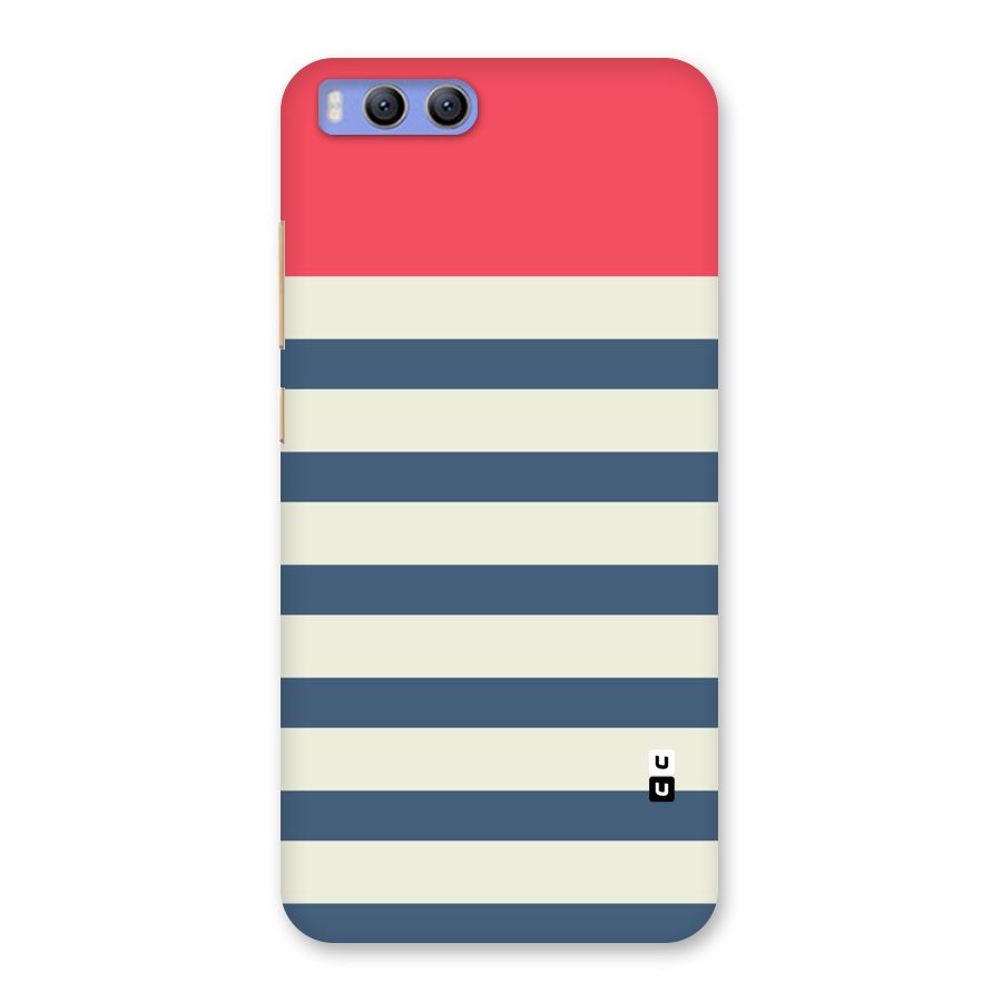 Solid Orange And Stripes Back Case for Xiaomi Mi 6