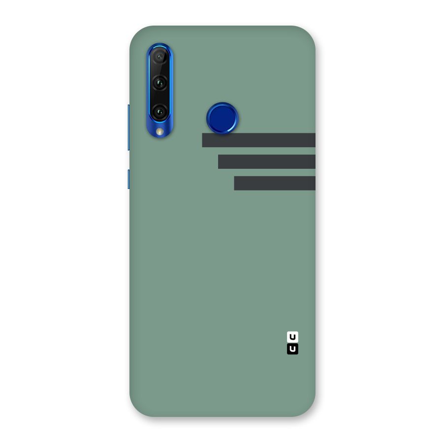 Solid Sports Stripe Back Case for Honor 20i