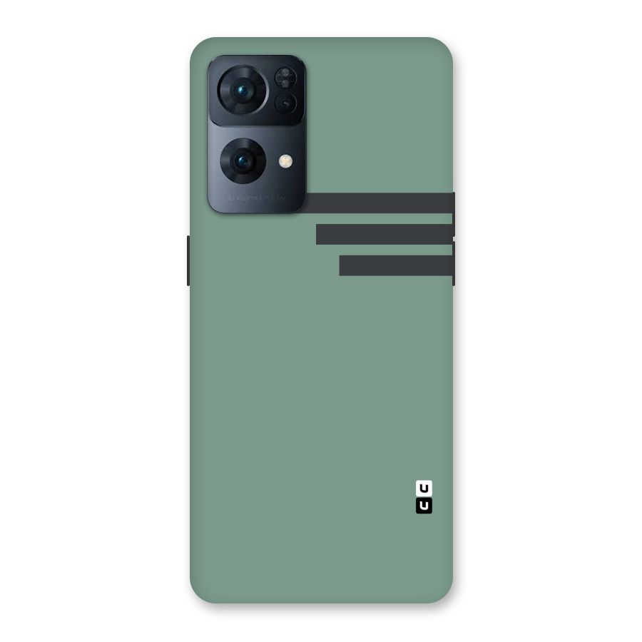 Solid Sports Stripe Back Case for Oppo Reno7 Pro 5G
