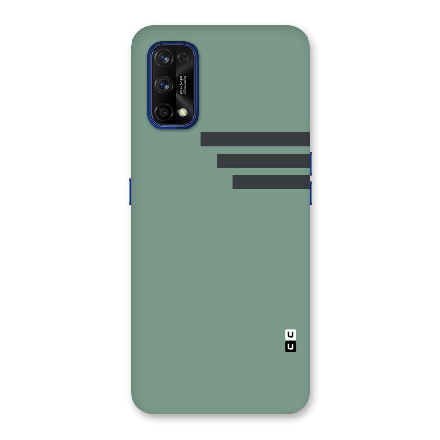 Solid Sports Stripe Back Case for Realme 7 Pro