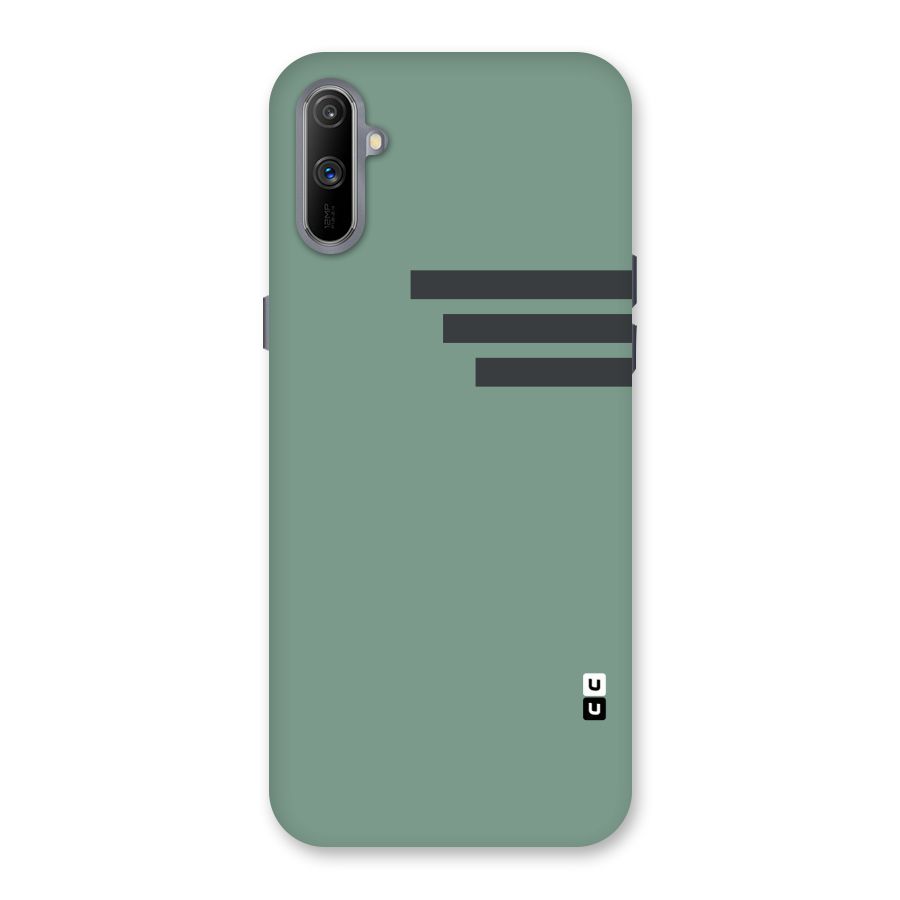 Solid Sports Stripe Back Case for Realme C3