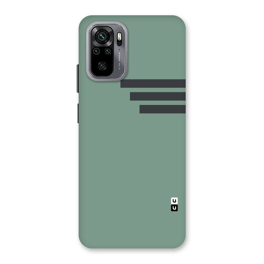 Solid Sports Stripe Back Case for Redmi Note 10