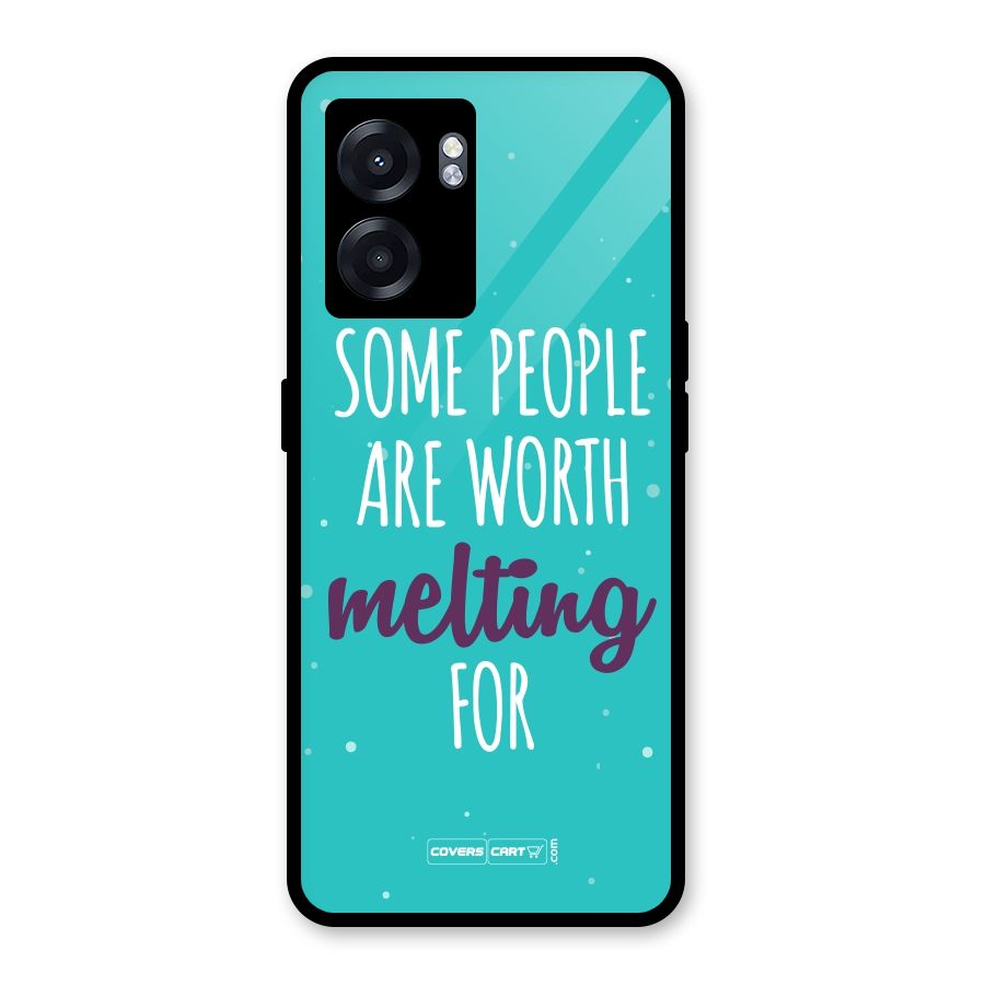 Some People Are Worth Melting For Glass Back Case for Realme Narzo 50 5G