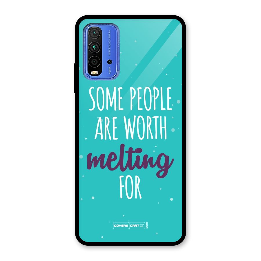Some People Are Worth Melting For Glass Back Case for Redmi 9 Power