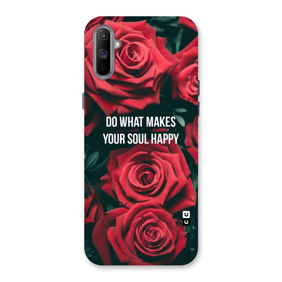 Soul Happy Back Case for Realme C3