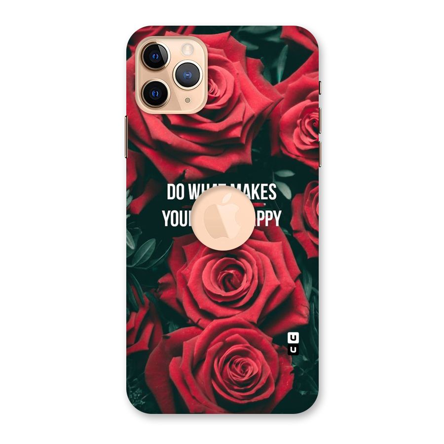 Soul Happy Back Case for iPhone 11 Pro Max Logo Cut