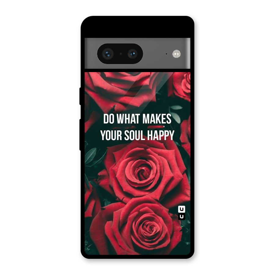 Soul Happy Glass Back Case for Google Pixel 7