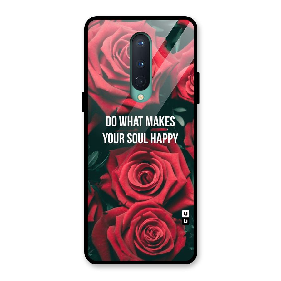 Soul Happy Glass Back Case for OnePlus 8