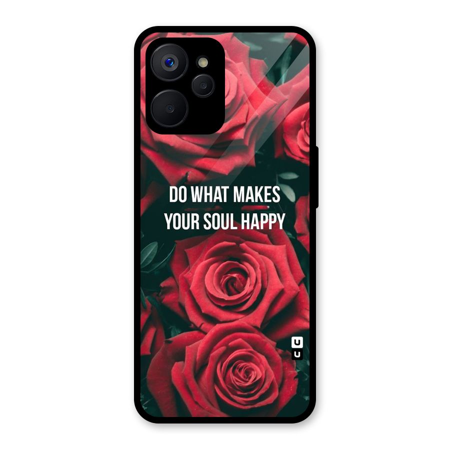 Soul Happy Glass Back Case for Realme 9i 5G