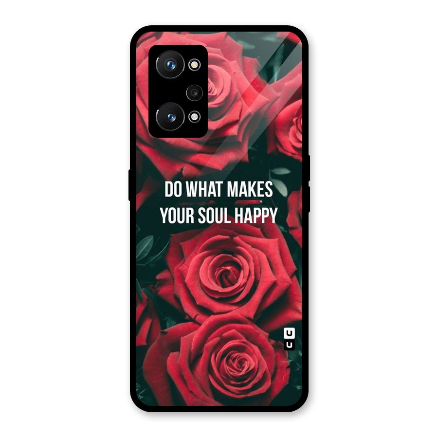 Soul Happy Glass Back Case for Realme GT Neo 3T