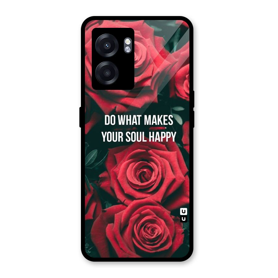 Soul Happy Glass Back Case for Realme Narzo 50 5G