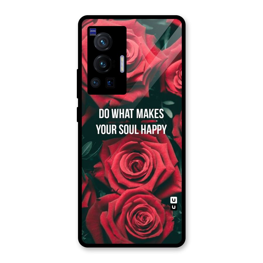 Soul Happy Glass Back Case for Vivo X70 Pro