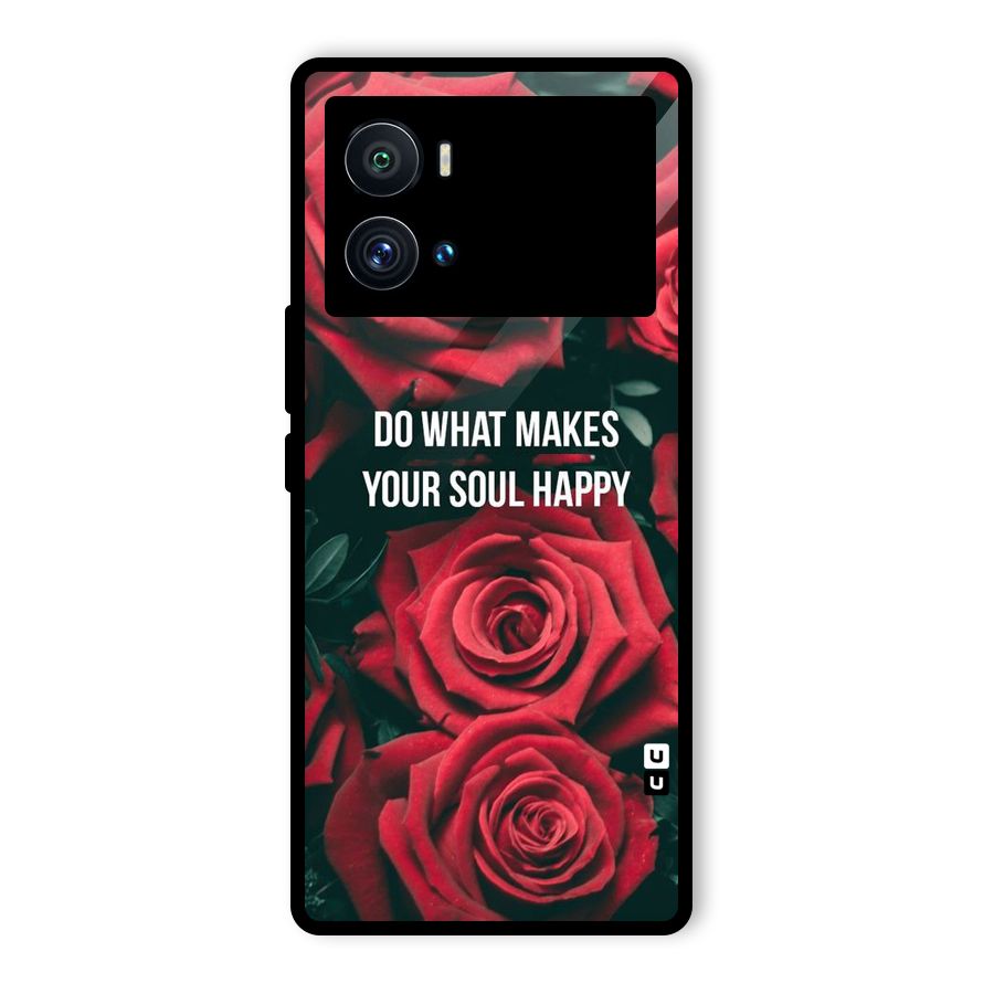 Soul Happy Glass Back Case for Vivo iQOO 9 Pro
