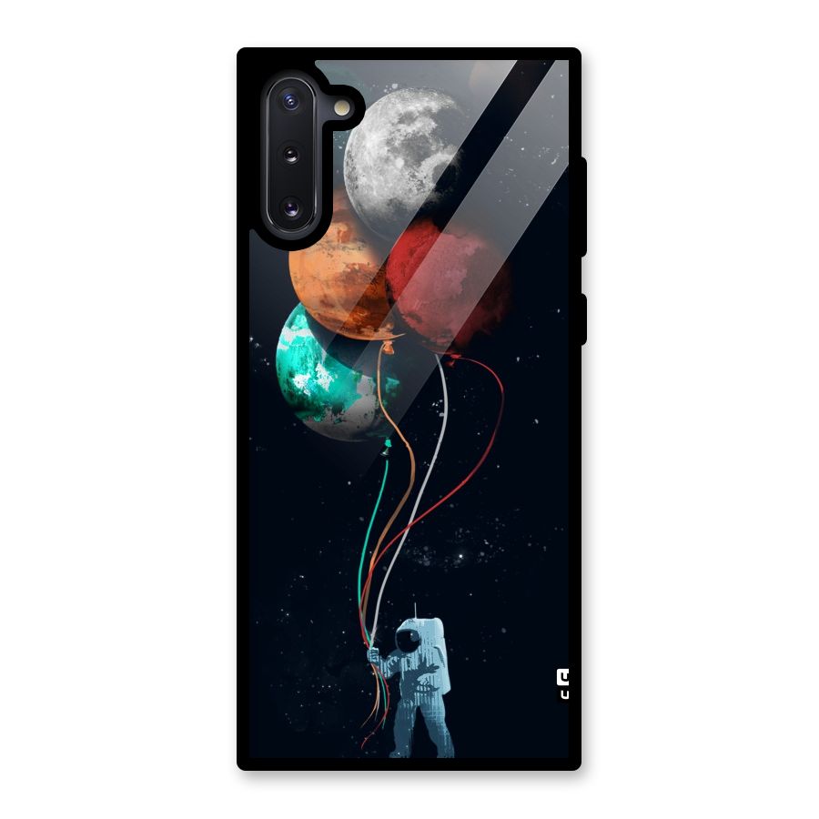 Space Balloons Glass Back Case for Galaxy Note 10