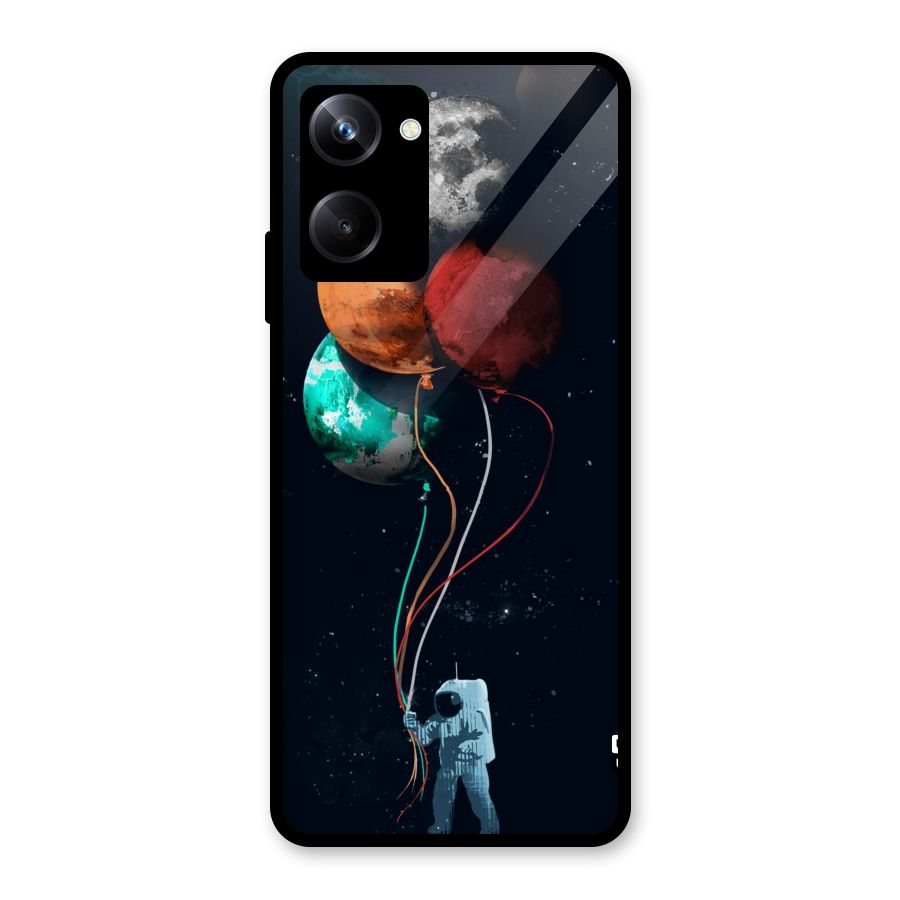 Space Balloons Glass Back Case for Realme 10 Pro