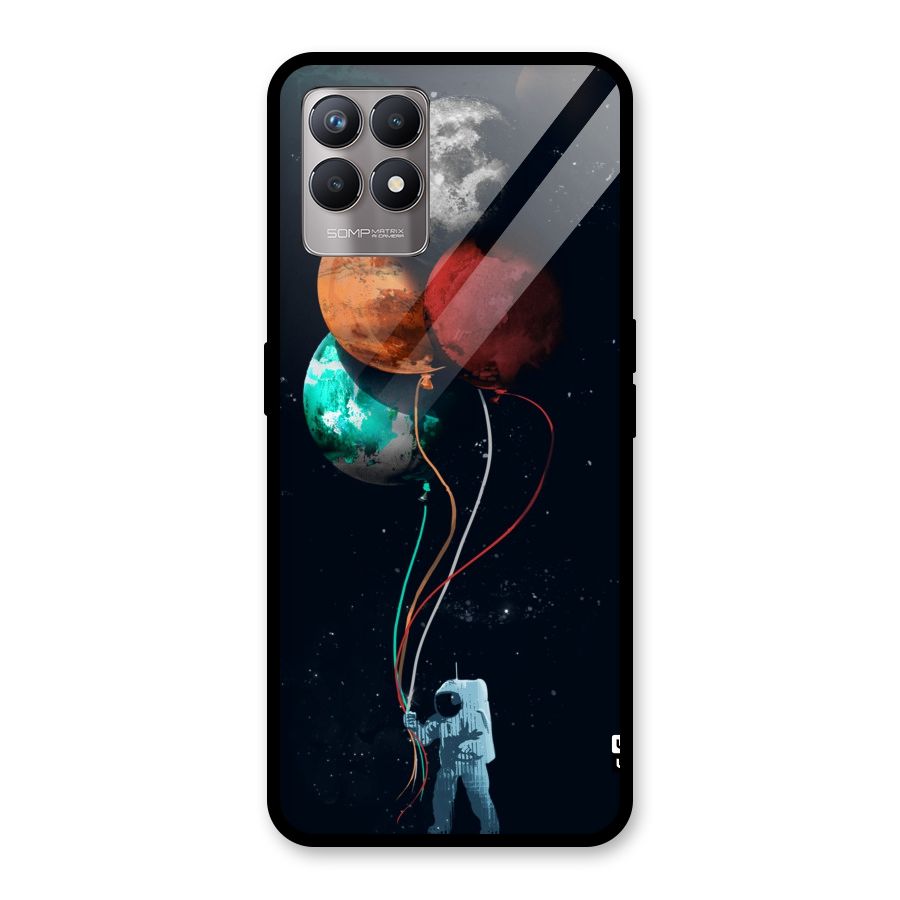 Space Balloons Glass Back Case for Realme Narzo 50