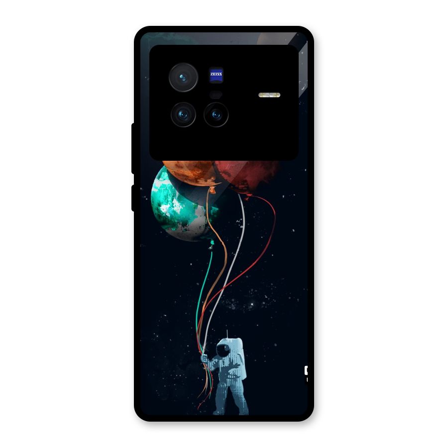 Space Balloons Glass Back Case for Vivo X80