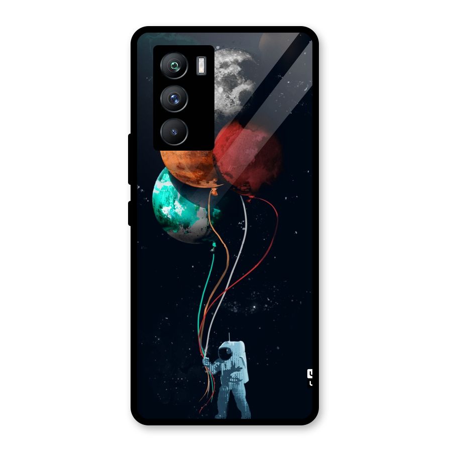 Space Balloons Glass Back Case for Vivo iQOO 9 SE