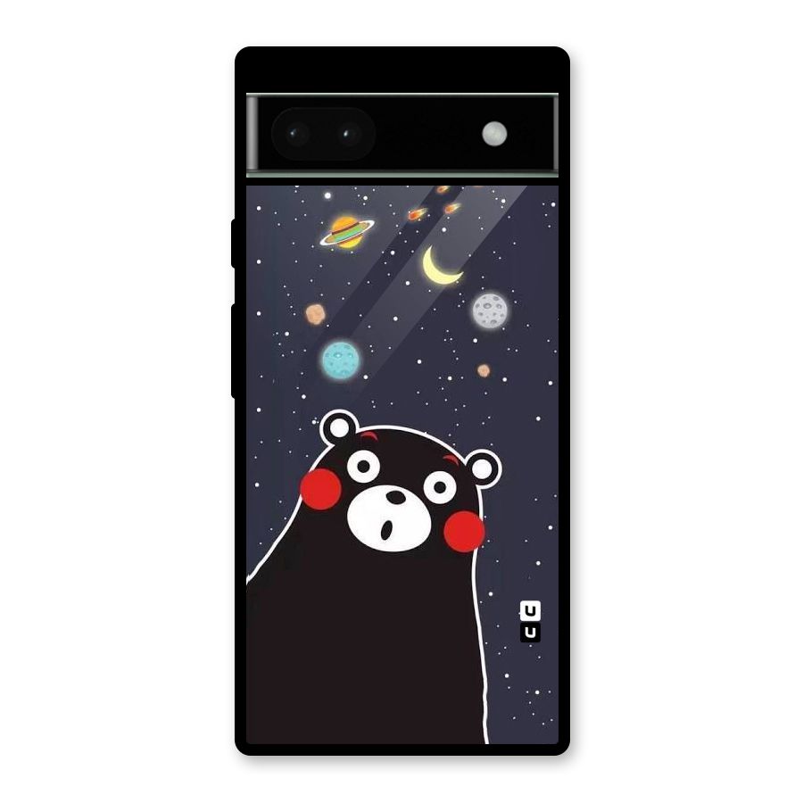 Space Bear Glass Back Case for Google Pixel 6a