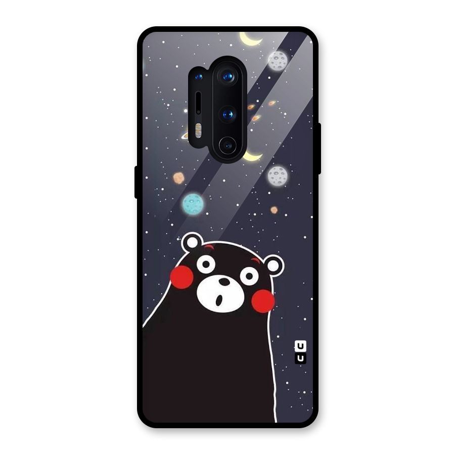 Space Bear Glass Back Case for OnePlus 8 Pro