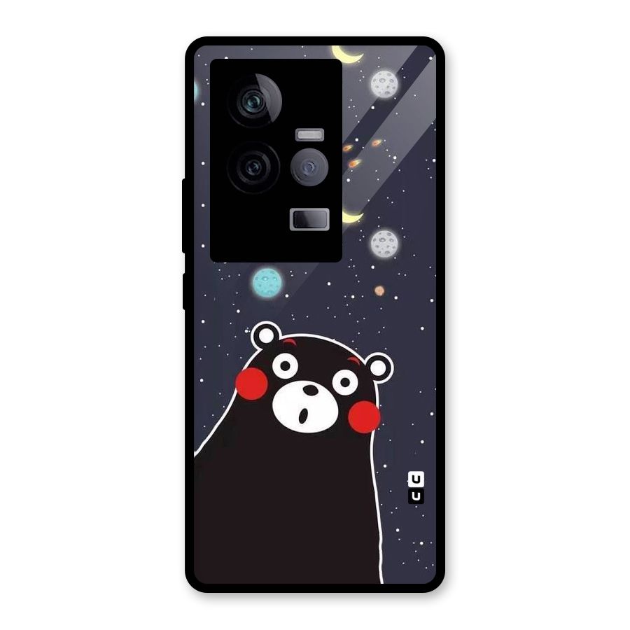 Space Bear Glass Back Case for Vivo iQOO 11 5G