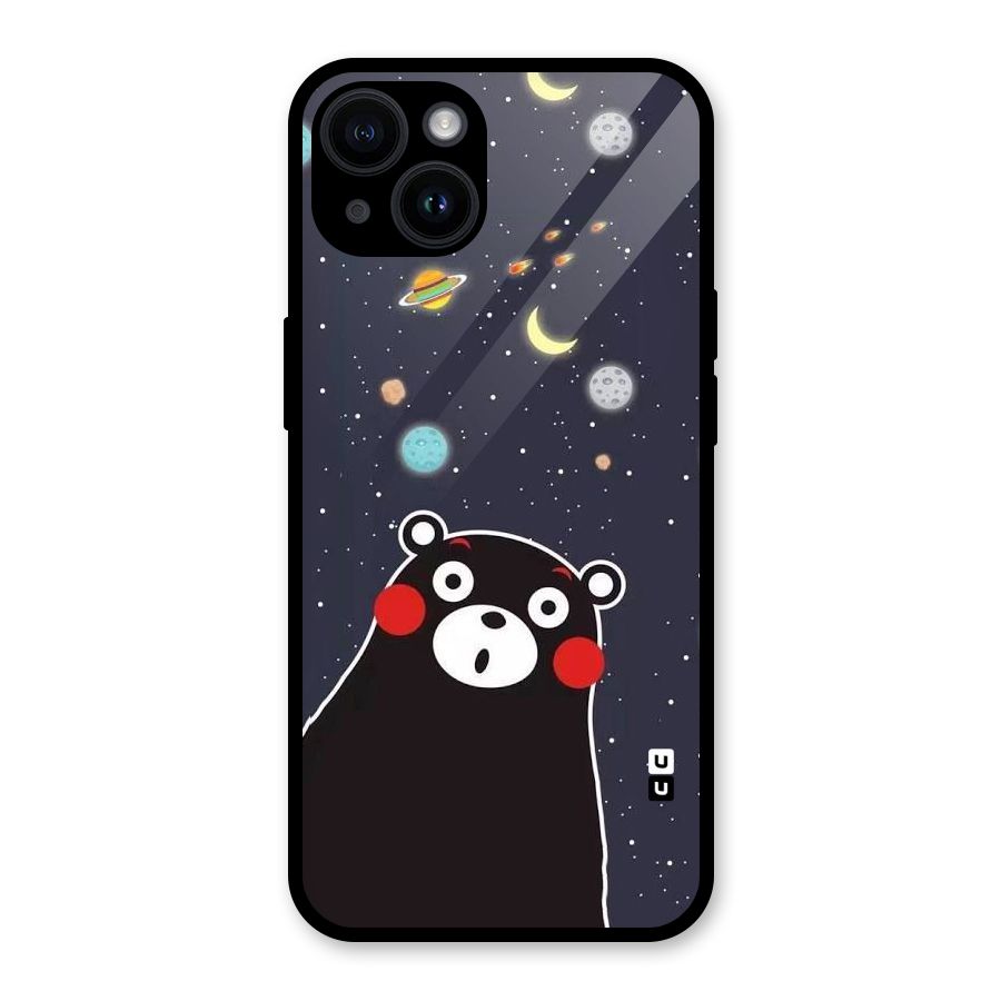 Space Bear Glass Back Case for iPhone 14