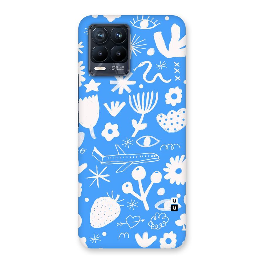 Space Blue Pattern Back Case for Realme 8 Pro