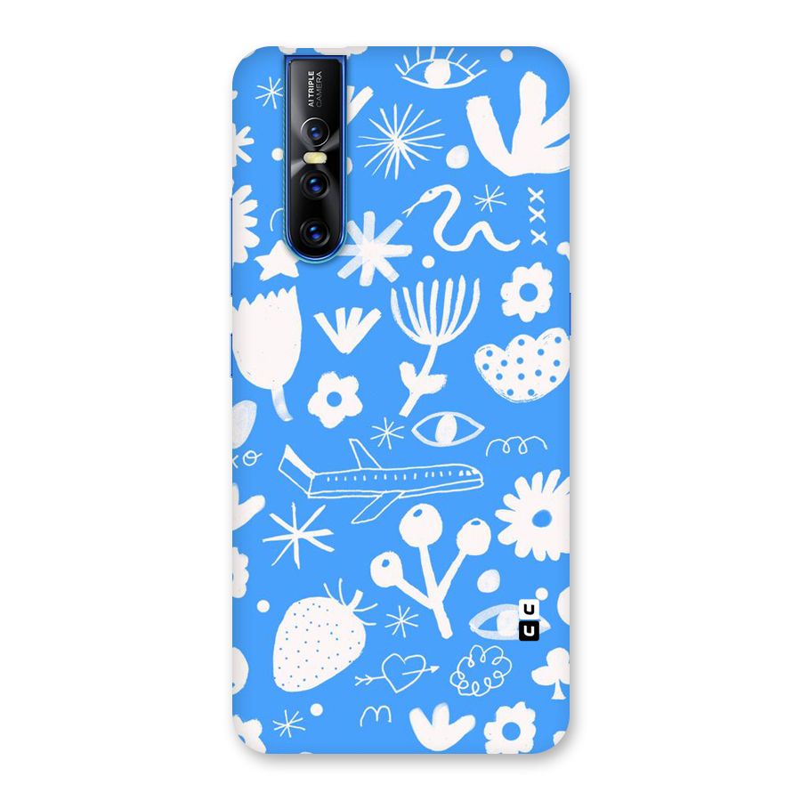 Space Blue Pattern Back Case for Vivo V15 Pro
