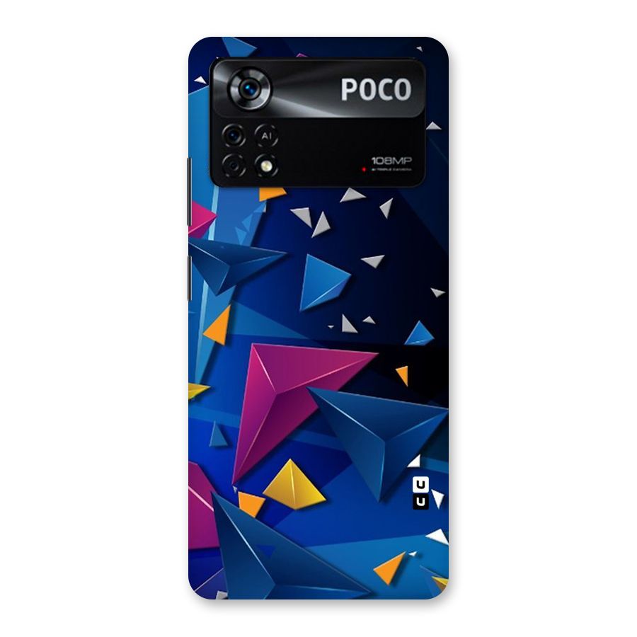 Space Colored Triangles Back Case for Poco X4 Pro 5G