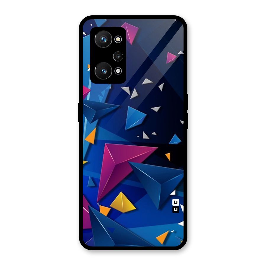 Space Colored Triangles Glass Back Case for Realme GT Neo 3T