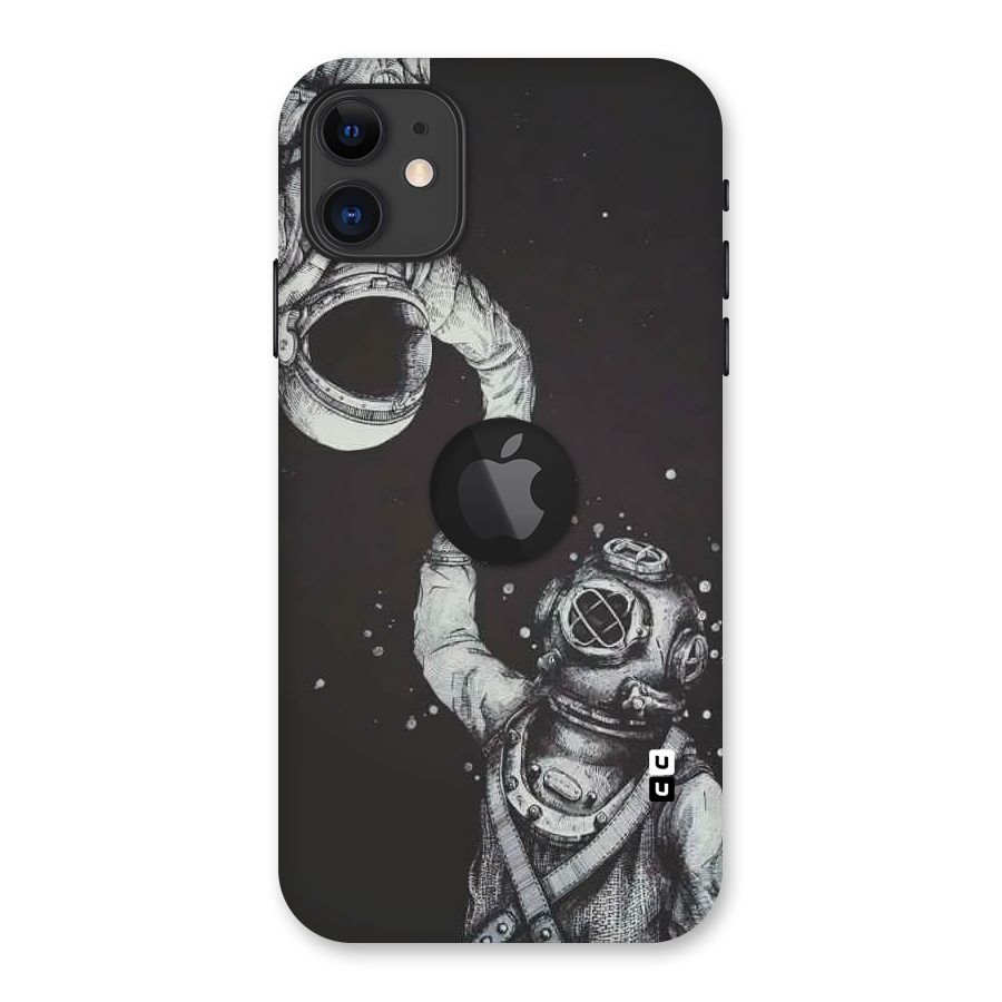 Space Meeting Back Case for iPhone 11 Logo Cut