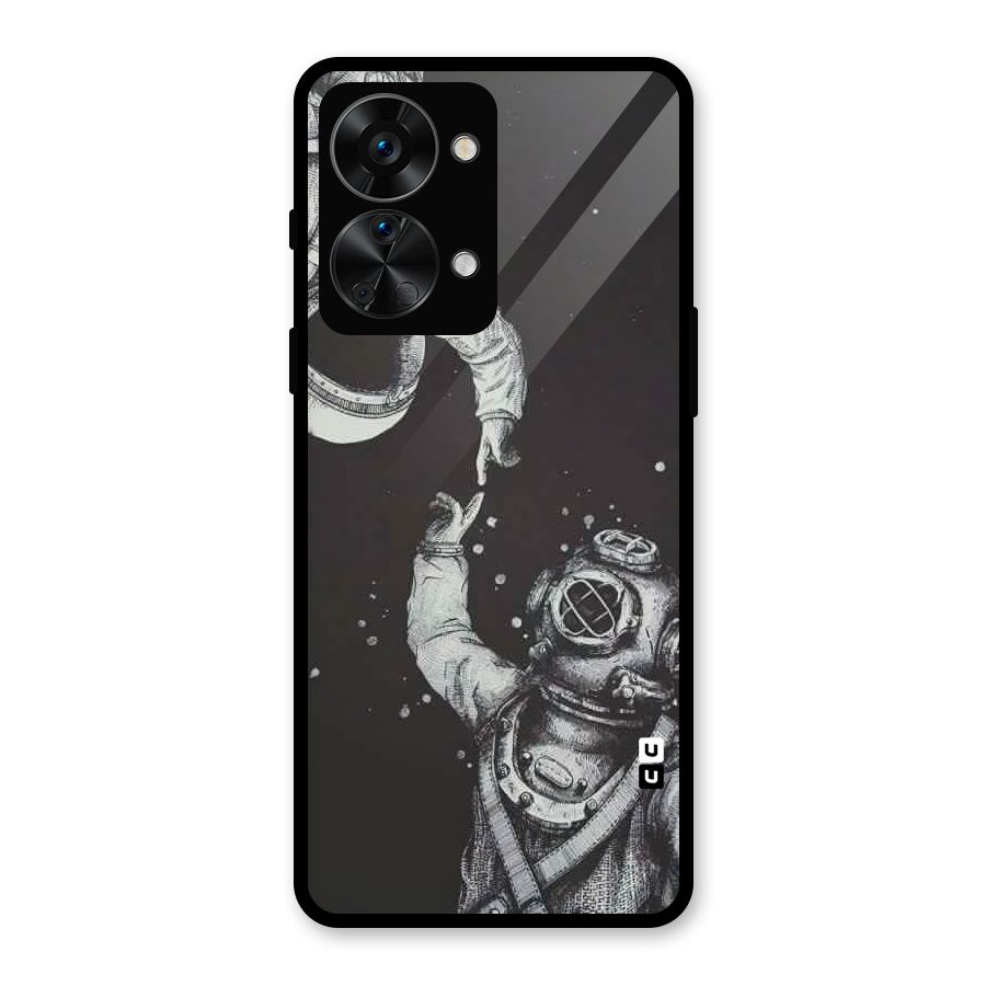Space Meeting Glass Back Case for OnePlus Nord 2T