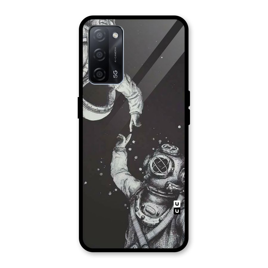 Space Meeting Glass Back Case for Oppo A53s 5G