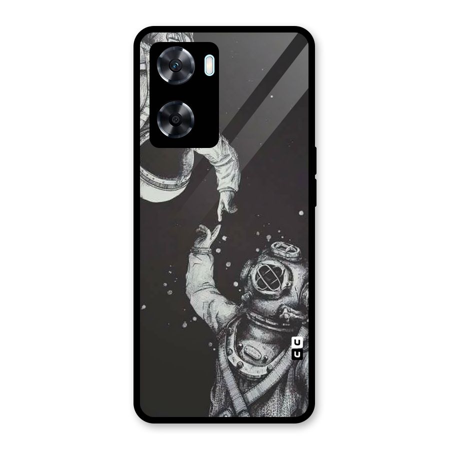 Space Meeting Glass Back Case for Oppo A77