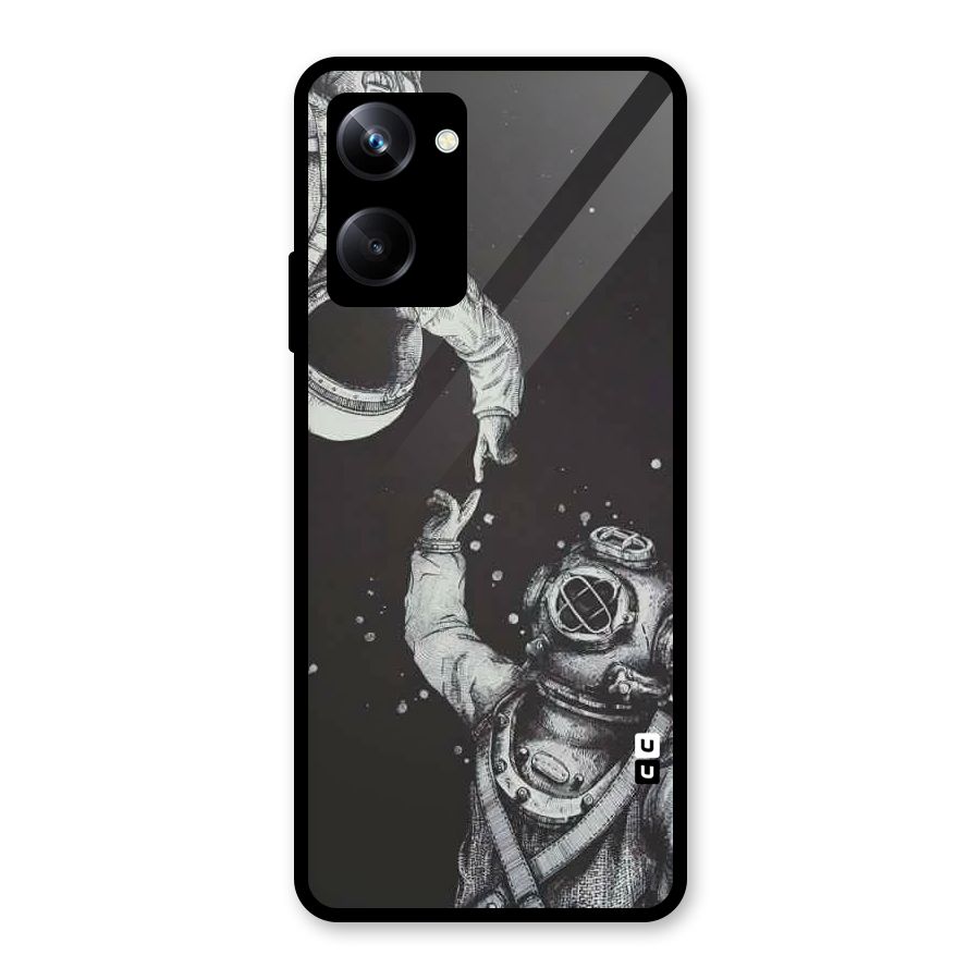 Space Meeting Glass Back Case for Realme 10 Pro