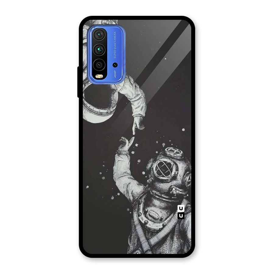 Space Meeting Glass Back Case for Redmi 9 Power