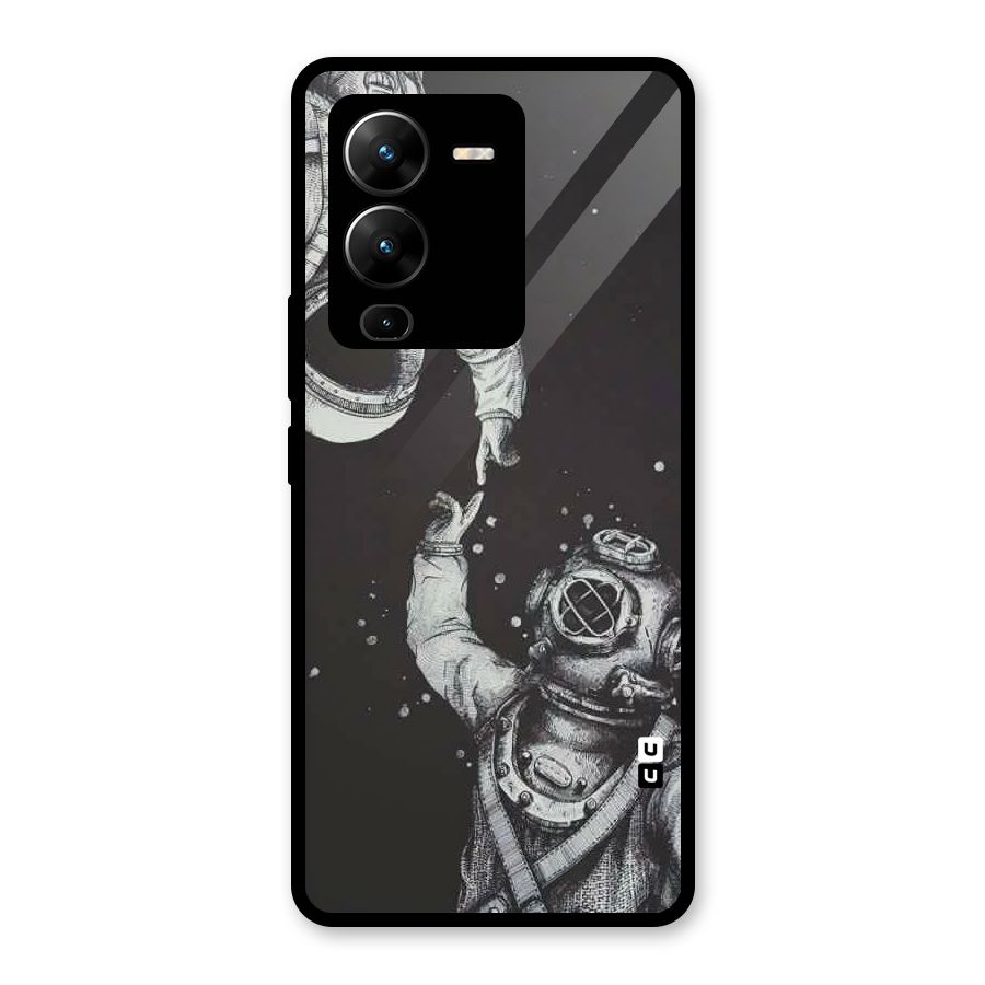 Space Meeting Glass Back Case for Vivo V25 Pro