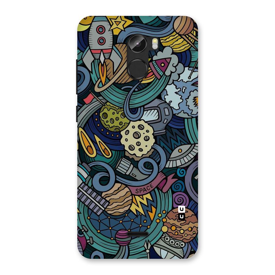 Space Pattern Blue Back Case for Gionee X1