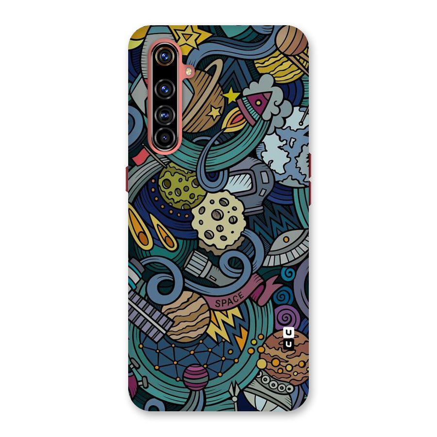 Space Pattern Blue Back Case for Realme X50 Pro